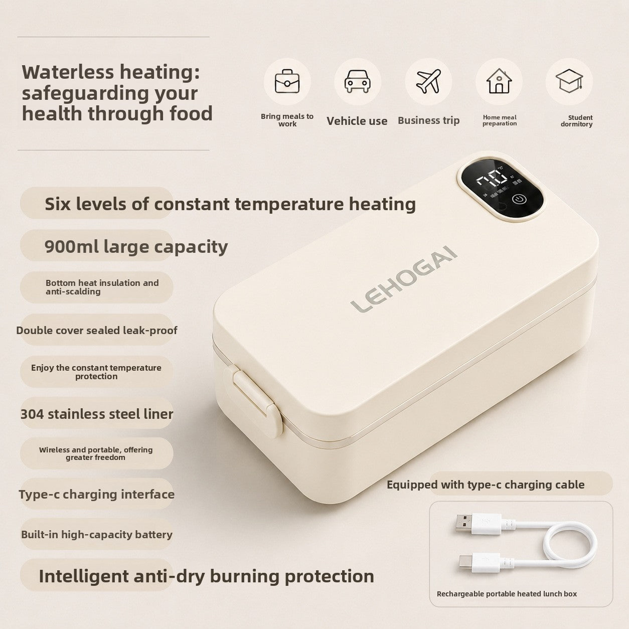 Portable Electric Heating Lunch Box