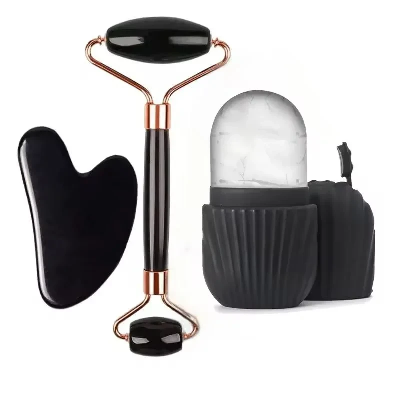 Facial Ice Roller and Gua Sha Set