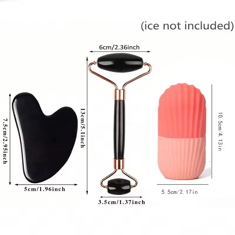 Facial Ice Roller and Gua Sha Set