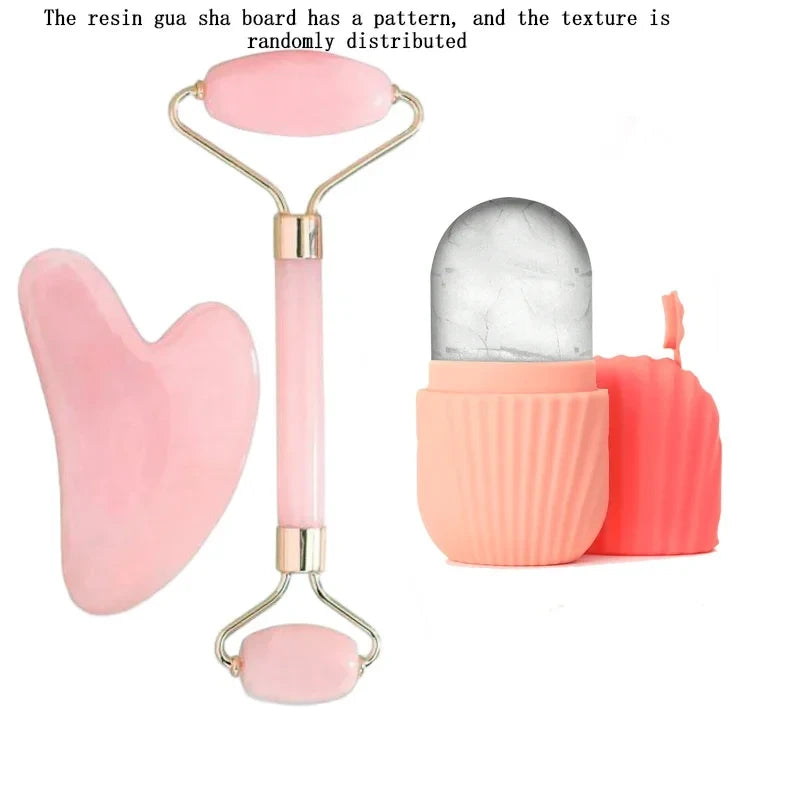 Facial Ice Roller and Gua Sha Set