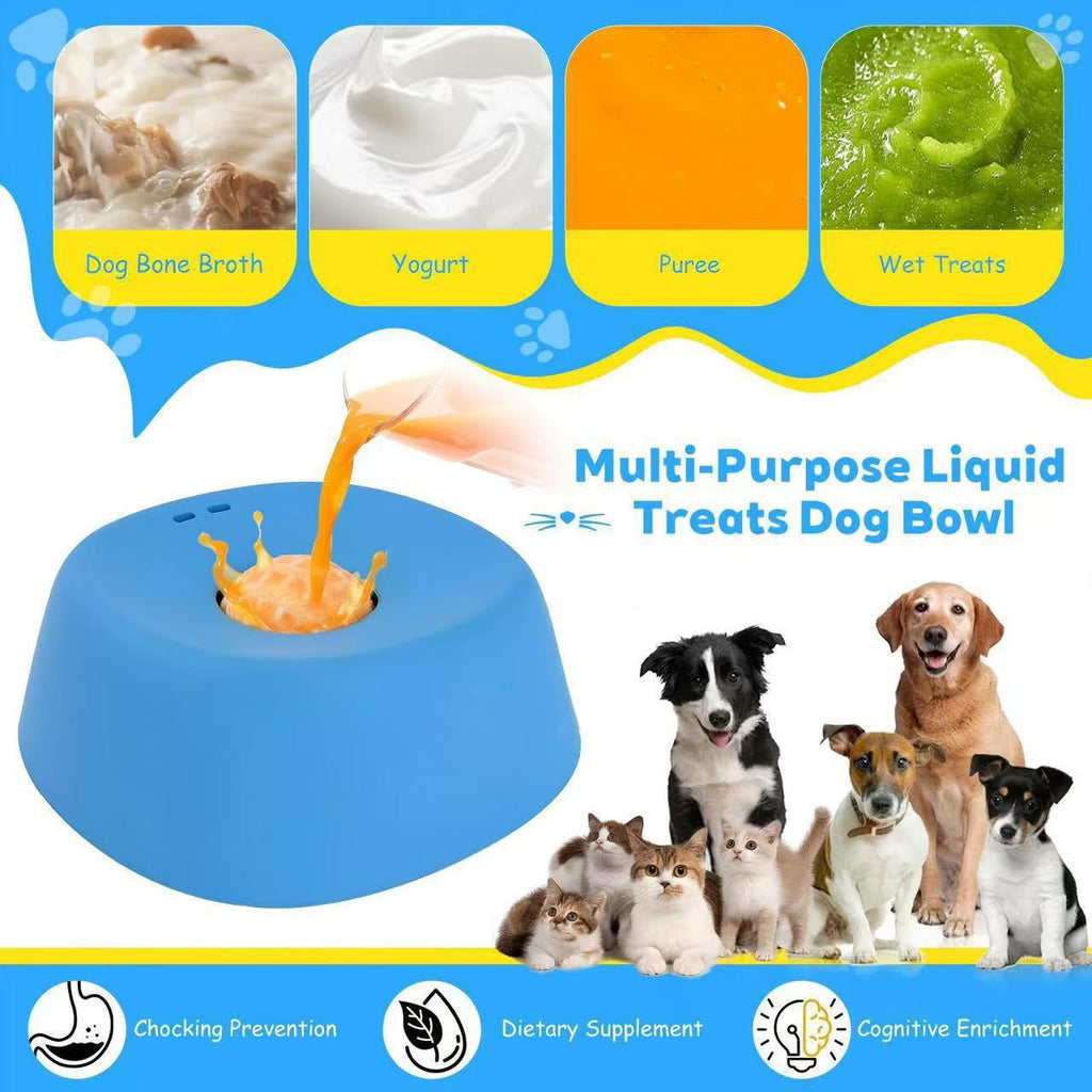 Dog Licking Bowl
