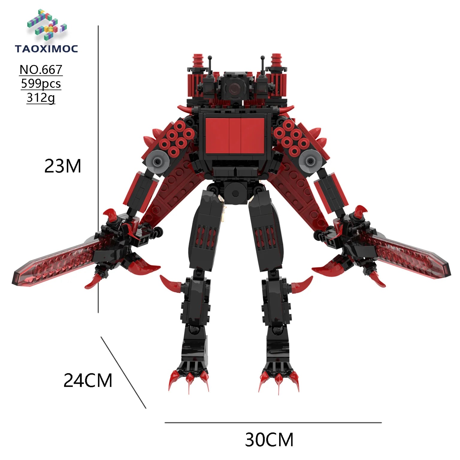 Skibidi Toilet MOC Abstract Building Blocks TV Monitor Big Tomahawk Guitar Titan Speaker King Compatible With LEGO Bricks Toys