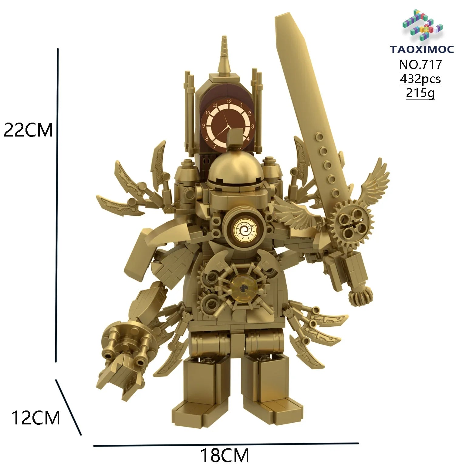 Skibidi Toilet MOC Abstract Building Blocks TV Monitor Big Tomahawk Guitar Titan Speaker King Compatible With LEGO Bricks Toys