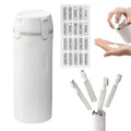 4-in-1 travel or gym dispenser: leak-proof portable bottles for perfume, shampoo, conditioner, and lotion.