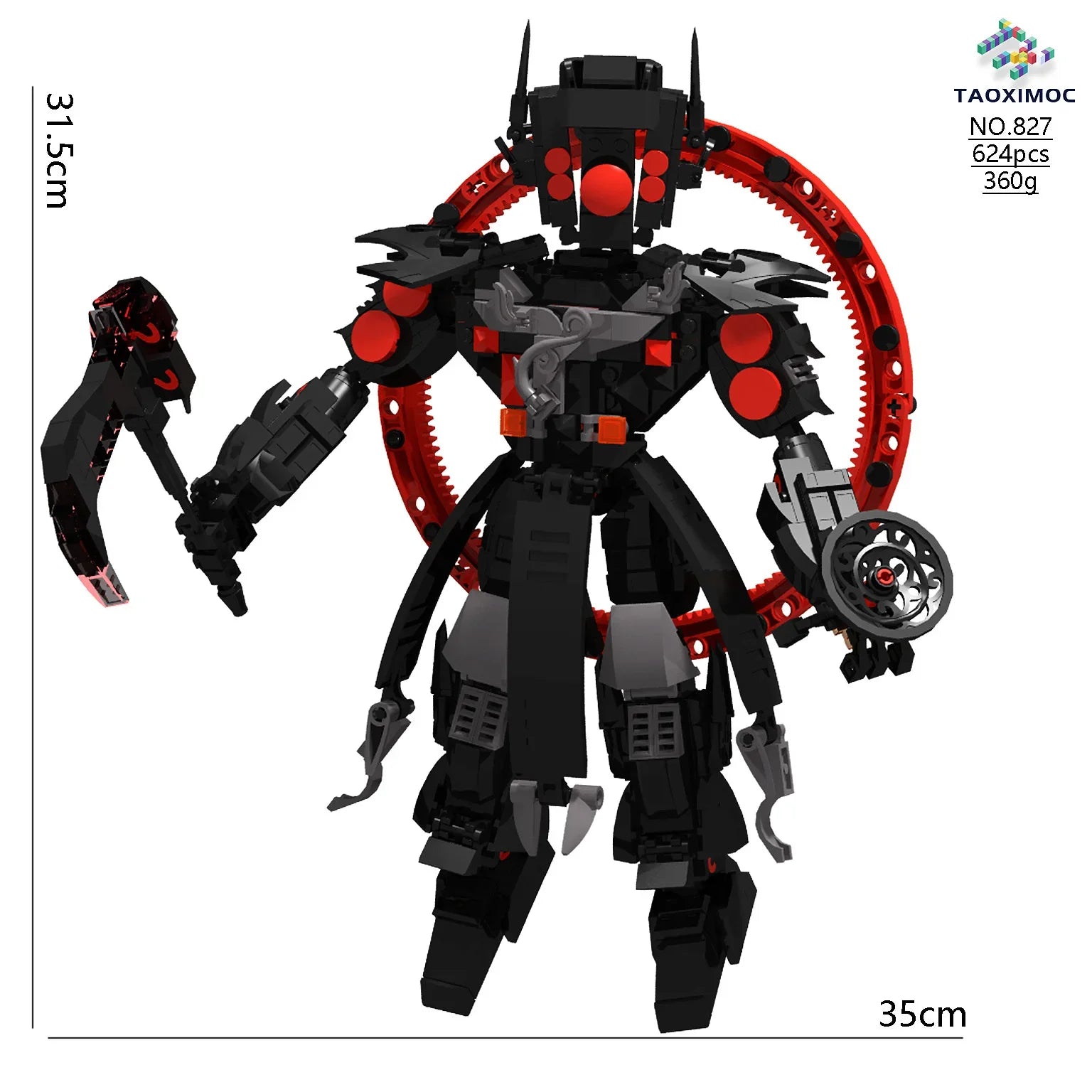 Skibidi Toilet MOC Abstract Building Blocks TV Monitor Big Tomahawk Guitar Titan Speaker King Compatible With LEGO Bricks Toys