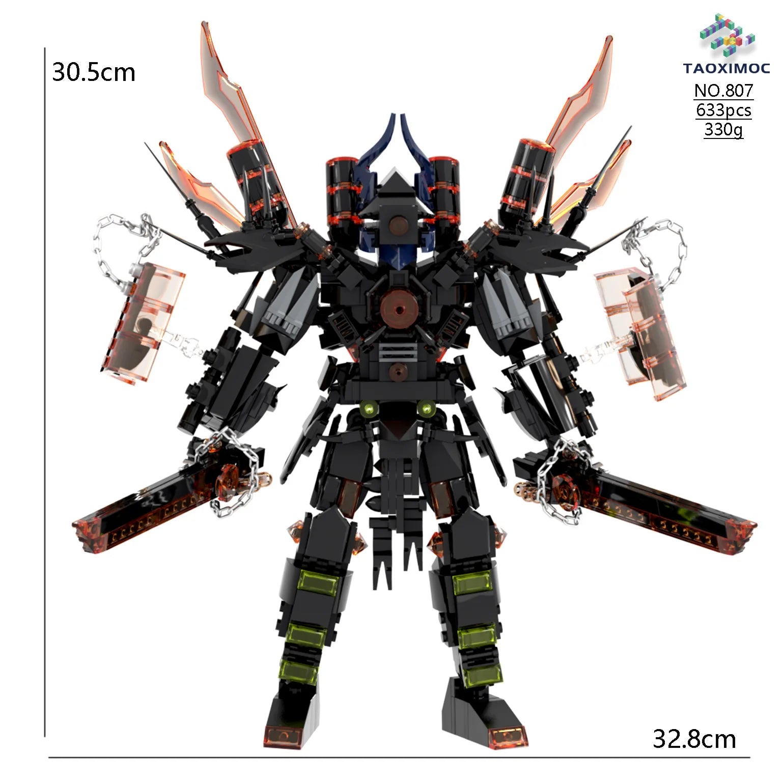 Skibidi Toilet MOC Abstract Building Blocks TV Monitor Big Tomahawk Guitar Titan Speaker King Compatible With LEGO Bricks Toys