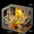 Wooden Miniature Doll House Kit 3D Puzzle Assembly Building Model Toy Handmade Duplex Apartment Production Toys Home Decoration