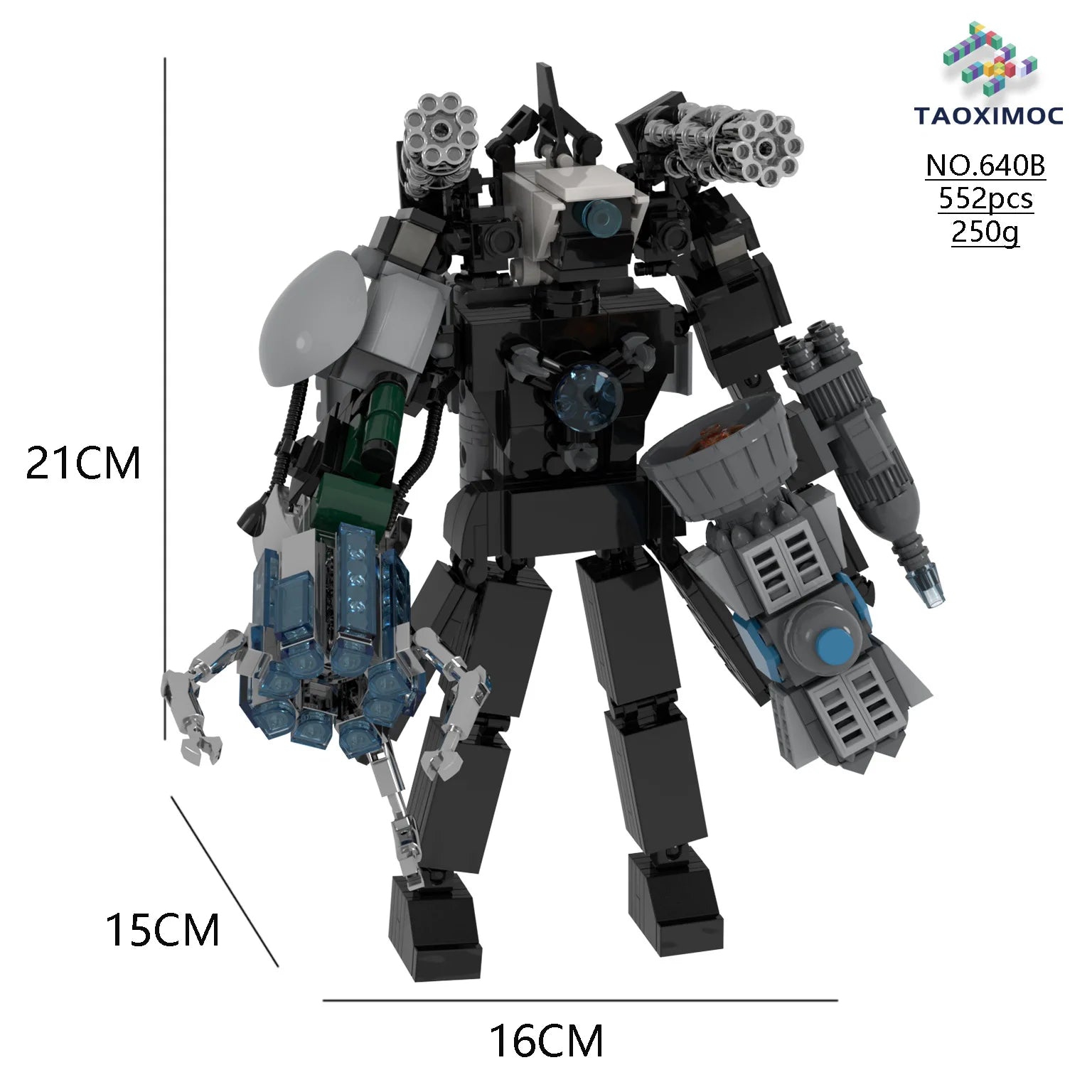 Skibidi Toilet MOC Abstract Building Blocks TV Monitor Big Tomahawk Guitar Titan Speaker King Compatible With LEGO Bricks Toys