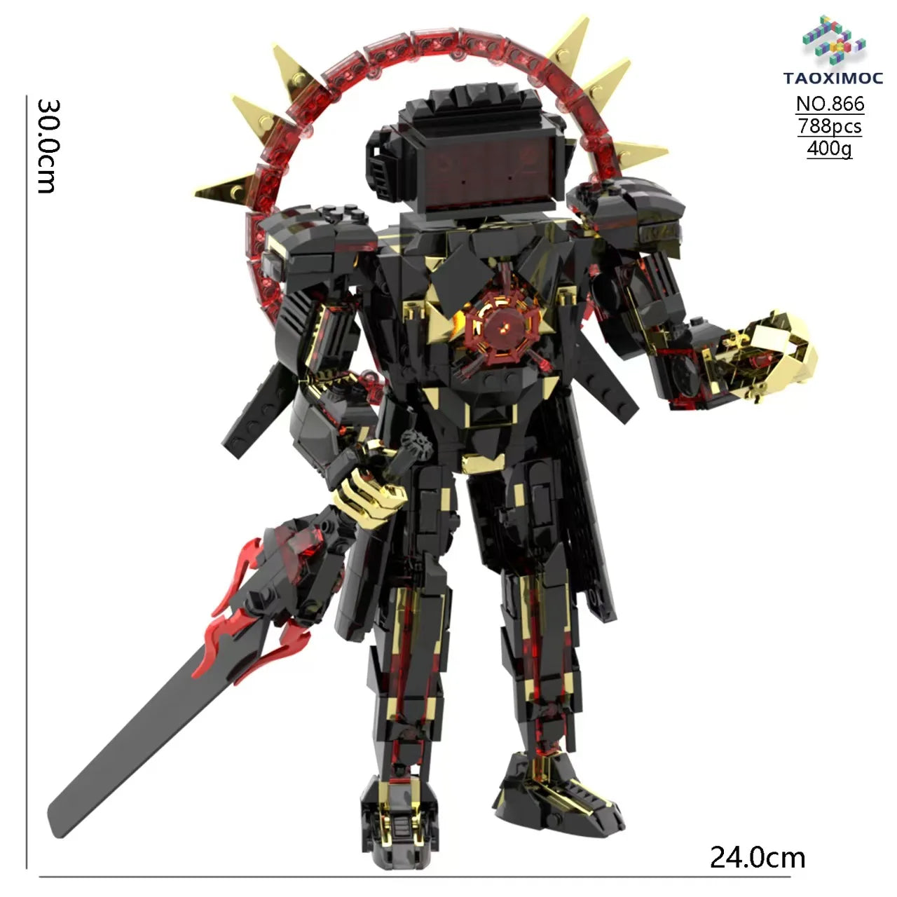 Skibidi Toilet MOC Abstract Building Blocks TV Monitor Big Tomahawk Guitar Titan Speaker King Compatible With LEGO Bricks Toys