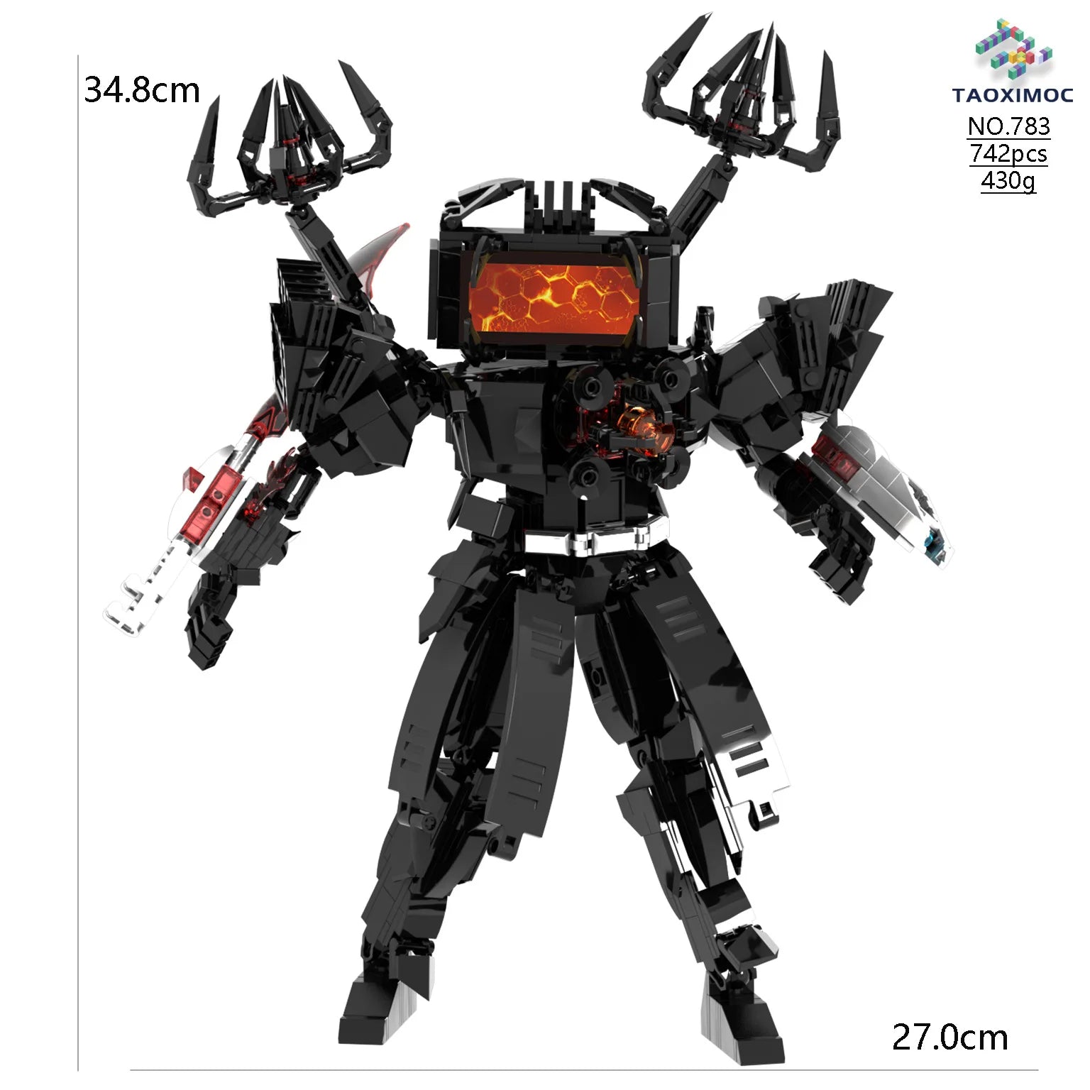 Skibidi Toilet MOC Abstract Building Blocks TV Monitor Big Tomahawk Guitar Titan Speaker King Compatible With LEGO Bricks Toys