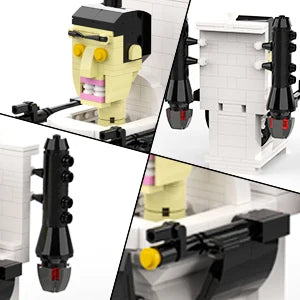 3-in-1 Skibidi Toilet Building Set, 1030 Pieces Skibidi Toilet G Man, Upgraded Titan Cameraman, Titan Toy for Kid Adult Game Fan
