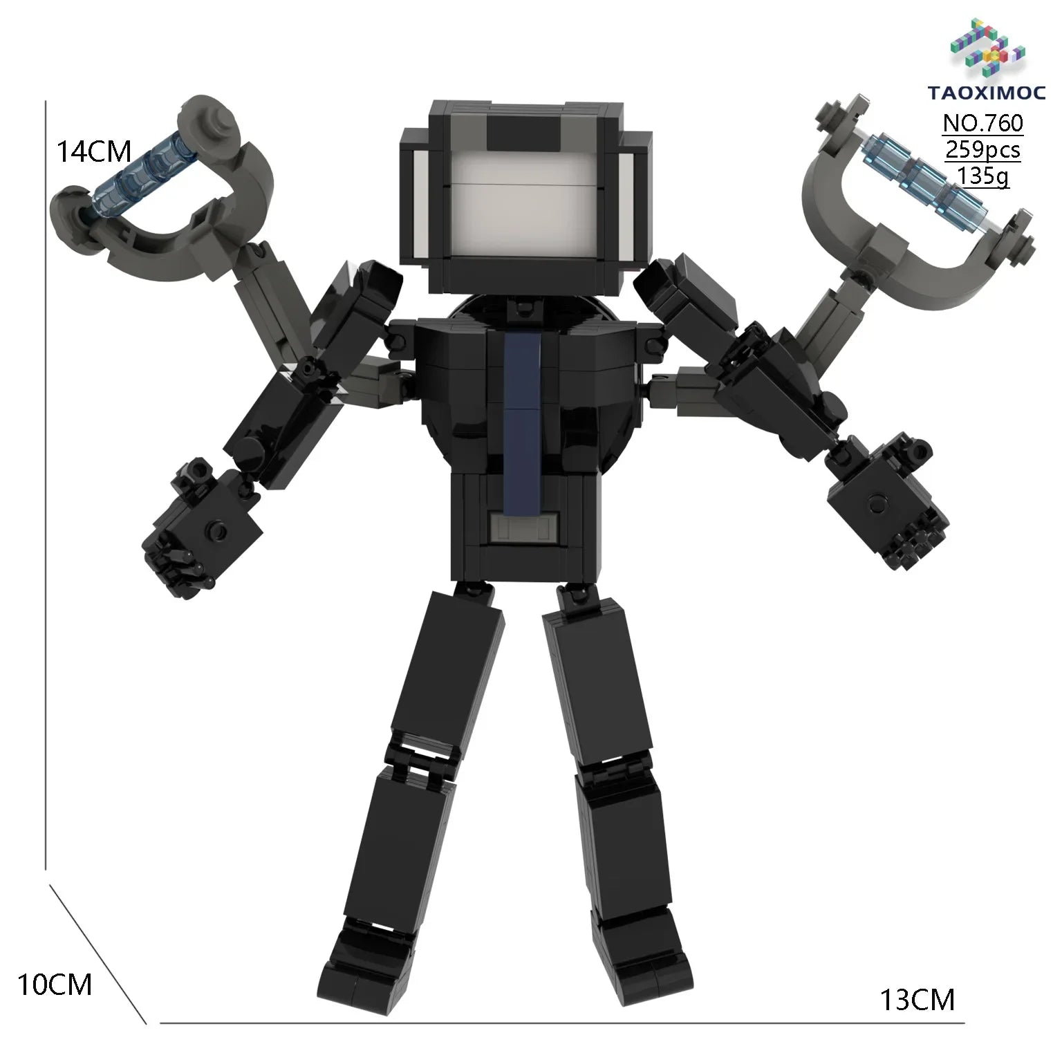 Skibidi Toilet MOC Abstract Building Blocks TV Monitor Big Tomahawk Guitar Titan Speaker King Compatible With LEGO Bricks Toys