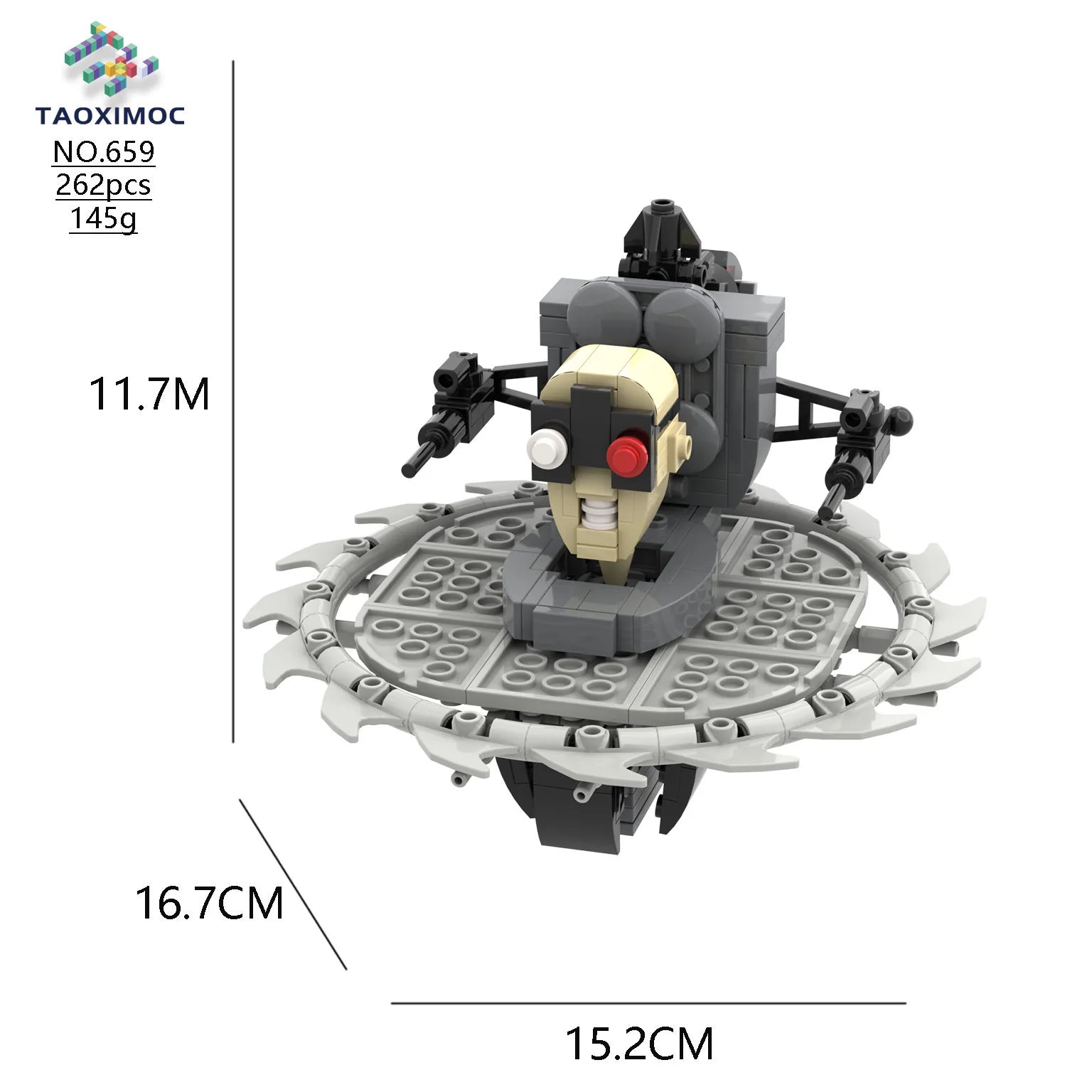 Skibidi Toilet MOC Abstract Building Blocks TV Monitor Big Tomahawk Guitar Titan Speaker King Compatible With LEGO Bricks Toys