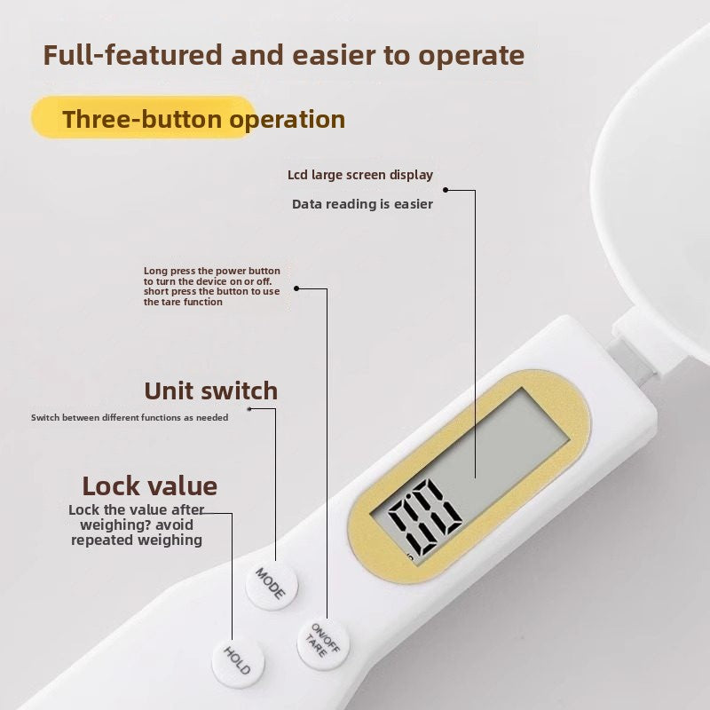 Electronic Weighing Spoon for Kitchen Baking
