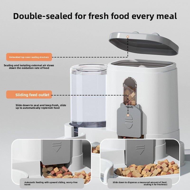 Automatic Pet Food and Water Feeder Bowl